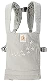Ergobaby Toy Doll Carrier Backpack no nā kamaliʻi, Grey Galaxy Style, 100% Cotton Doll Carrier