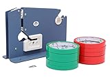 TOPWAY poseforseglingsmaskine, posehals forseglingstape dispenser til plastposer med 10 ruller med 36 m tape hver, til 9-12 mm bredde tape