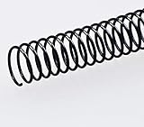 Fellowes 5111701 - Pack de 25 espirales metálicas 36 mm, negras