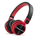 Energy Sistem Headphones DJ2 Red (Auriculares Estilo DJ, Flip-Up Ear Cups, Detachable Cable, Foldable) Rojo
