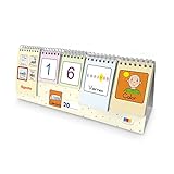 Calendario Infantil Atemporal con Pictogramas | Picto-calendario para aprender jugando | Construye secuencias con días, meses, años y estaciones