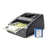 Safescan 155-S Black - Detector automático de billetes falsos para una seguridad del 100%, Color Negro, 15.9 x 12.8 x 8.3 cm