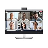 DELL C2422HE - monitor para videoconferencia de 23,8'' FullHD (1920 x 1080 pixels LED, Full HD, LCD, 8 ms, 2 USB-C, 3 USB A, HDMI) Negro, Plata