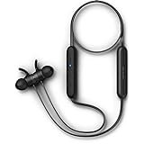 Philips Auriculares Intrauditivos Bluetooth E1205BK/00 con Micrófono (Mando a Distancia Integrado, 7 Horas de Autonomía, Protección Salpicaduras IPX4, Auriculares Magnéticos) Negro