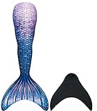 DNFUN Colas de Sirena para Nadar con Aleta de Sirena.Trajes de natación Real para niños Adultos, Traje de baño Mermaid Monofin 110cm-170cm