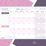 PACKLIST Planificador Mensual, Organizador Mensual A4 - Agenda Mensual Calendario Perpetuo 2020/21/22 - Monthly Planner, Planner Mensual con 25 Hojas. Agenda Planificador en Formato Calendario Mensual