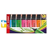 STABILO BOSS ORIGINAL - Marcador fluorescente - Estuche con 8 colores - Multicolor