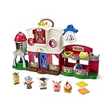 Fisher-Price Little People Granja Set de juego con sonidos, incluye animales y figuras de juguete, regalo para niños +1 año (Mattel HHX14)