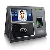 Machine de carte de présence reconnaissance faciale empreinte digitale faciale TCP IP dispositif de contrôle d'accès de présence horloge biométrique enregistreur horloge des employés