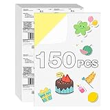 150 Sheets Matte Self-Adhesive Labels A4 Adhesive Label Sticker Printable Adhesive Labels A4 Printable Sticker Pampiri ya A4 e Ikgomaretsang Labels for Copier Printer