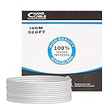 NanoCable 10.20.0302 - Cable de red Ethernet rigido RJ45 Cat.5e UTP AWG24, gris, bobina de 100mts