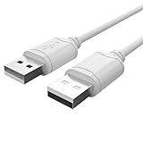 CABLEPELADO Cable USB 2.0 Super Speed | Cable USB Datos Tipo A Macho Macho | Velocidad hasta 480 Mbps para Ordenador, TV Box, HDD Externo, Base de Ventilación, Hub USB, Raspberry Pi | Beige | 2 Metros