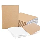 М'який крафт-зошит TSKDKIT A6, упаковка з 12 зошитів з 48 сторінками/24 аркушами, маленький чистий зошит для щоденного офісного шкільного письма, хлопчиків, дівчаток і вчителів