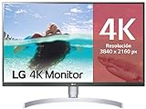 LG 27UL850-W - Monitor 4K UHD de 68,6 cm (27') con Panel IPS (3840 x 2160 píxeles, 16:9, 350 cd/m², sRGB 99%, 1000:1, 5 ms, 60 Hz) Color Plata y Blanco
