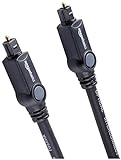 Amazon Basics - Câble audio optique numérique Toslink (1 m), pour télévision, noir