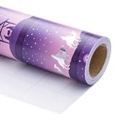 RUSPEPA Jumbo Roll Rolling Pampiri - Moralo oa Silivera e Pherese bakeng sa ho phuthela - 43,2cm x 10m