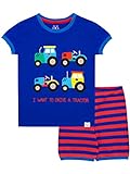 Harry Bear Pijama Corta para niños Tractores Azul 3-4 Años