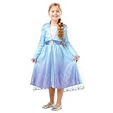Rubies Disfraz Elsa Frozen Travel Classic, Princesa, Multicolor, Talla M (5-6 años)