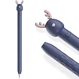 AhaStyle Funda de silicona suave para Apple Pencil de 1ª generación, accesorios compatibles con Apple Pencil 1ª generación (ciervos azules)