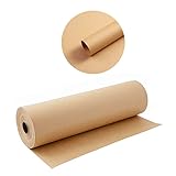 Braun - Papel de estraza reciclado natural, rollo de papel de estraza ideal para manualidades, envoltorios de regalos, correos, envío - 30,5 cm x 30 m