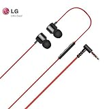 LG QuadBeat 3 LE630 Auriculares in-ear para LG G4 G3, Rojo, 3.5mm Ear Jack Port for Apple iPhone 6 6S 6+ 6S+ Plus LG G3 G4 Samsung Galaxy S5 S6 Edge Note 3 4 5 Sony Z3+ Z4 Z5 IOS Android