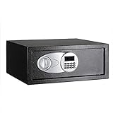 Amazon Basics - Caja fuerte (20L), color negro