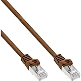 InLine S-FTP Cat.5e 10.0m - Cable Ethernet, marrón