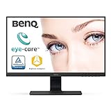 BenQ GW2480 - Monitor de 23.8' FullHD (1920x1080, 5ms, 60Hz, HDMI, IPS, DisplayPort, VGA, Altavoces, E2E, Eye-care, Sensor Brillo Inteligente, Flicker-free, Low Blue Light, antireflejos) - Color Negro
