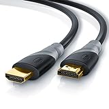 CSL - 7,5m Cable de HDMI - Ultra HD 4k HDMI - Alta Velocidad con Ethernet - Full HD 1080p 4K Ultra HD 2160p 3D ARC y CEC - Cable de blindaje Triple - blindaje de Conector y contactos