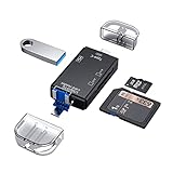 Lector Tarjetas SD/Micro SD, SD USB c,6 in 1 Micro USB OTG Adaptador de Memoria para TF, SDXC, SDHC, MS, MMC, MSXC