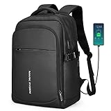 MARK RYDEN mochila para portátil Antirrobo mochila de negocios Impermeable para hombre Mochila Escolares con Puerto de USB para Ordenador 15.6 Pulgadas(Negro 4.0)