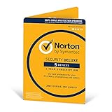 Norton Security Deluxe 2018 | 5 Devices | 1 year | Antivirus included | PC|Mac|iOS|Android | Download