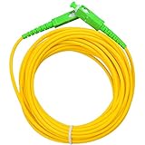 Acobonline Fiber óptica Cable SC/APC a SC/APC monomodo simplex 9/125,Operadores Movistar Jazztel Vodafone Orange Amena Masmovil Yoigo (10 M)