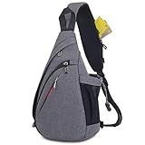 JSDing Bag tas-sider Irġiel Nisa | Cross Waterproof Backpack | Crossbody Shoulder Bag Sports Bag għal Outdoor Gym Travel Hiking