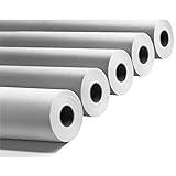 Rollo de papel para plóter, 90 g, 914 mm x 50 m, 4 unidades para plotter HP y Epson