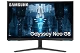 Samsung Odyssey Neo G8 (S32BG850) - Monitor Gaming Curvo (1000R) 32', 3840 x 2160 (Dual QHD), 32:9, Mini LED, HDR2000, VA, 240 Hz, 1 ms, FreeSync Pro, G-Sync, HDMI, USB, Display Port, Entrada de Audio