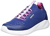 Geox J Sprintye Girl B, Sneakers para Niña, Multicolor (Navy/Fuchsia), 36 EU