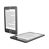 Woxter E-Book Scriba 195 Black - 6' E-Book Reader (1024x758, E-Ink Pearl White Screen, EPUB, PDF) Micro SD, Χωράει πάνω από 4000 βιβλία, Rubberized Texture, Μαύρο