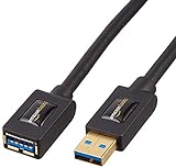 Amazon Basics - Cable alargador USB 3.0 tipo A macho a tipo A hembra (1 m, 2 unidades)