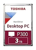 TOSHIBA P300 - Disco duro interno de 3 TB, 3,5' (pulgadas), SATA (HDD), 7200 RPM, 6 GB/s, para juegos, ordenadores, equipos de escritorio, estaciones de trabajo y más