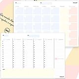 PACKLIST Planificador Semanal + Planificador Mensual. Pack de 2 planners Organizador Semanal + Mensual A4, Planning de Escritorio. Agendas, Planificadores y Calendarios Mes/Semana de Diseño Exclusivo