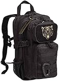 Mil-Tec Backpack US Assault Pack Kids, Unisex Adult, Black, One Size
