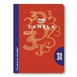 Cuaderno Libreta LAMELA, 4º 50H Cuadrovía 5 mm. Tapa Básica