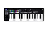 Controlador de teclado MIDI Launchkey 49 [MK3] de Novation. Integración total con Ableton Live. Modos Chord y Scale y arpegiador. Todo el software que necesitas para producir música.