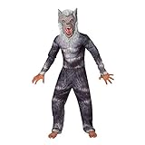 Morph Disfraz Deluxe de Hombre Lobo para niños. Disfraz de Lobo de Calidad para Chico, Talla S (de 3 a 5 años)