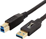Amazon Basics - Cable USB 3.0 tipo A a tipo B (1,8 m)