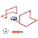 Ulikey Air Power Soccer, Juego de Balón de Fútbol para Niños, , Hover Ball Goal Set Juguetes al Aire Libre con 2 Puertas Luces LED y Música Hover Fútbol para Niños Niñas