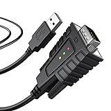 DriverGenius USB232A-B | Adaptador USB a Serie RS232 con 3 x LED para Windows 11 / macOS Sonoma 14