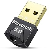 Bluetooth USB 5.0 Adaptador Bluetooth para PC Portátil Windows 11/10/8(Conecta y Reproduce), Maxuni USB Bluetooth PC Receptor Compatible con Bluetooth Auricular Teclado Ratón Altavoz