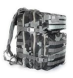 LOMBARTEX - 45 L Military Tactical Backpack - ຄວາມຈຸຂະຫນາດໃຫຍ່ MOLLE Assault Pack ສໍາລັບອຸປະກອນການທະຫານ - ຖົງສໍາລັບກິດຈະກໍາກາງແຈ້ງ - Navy Camouflage Color.